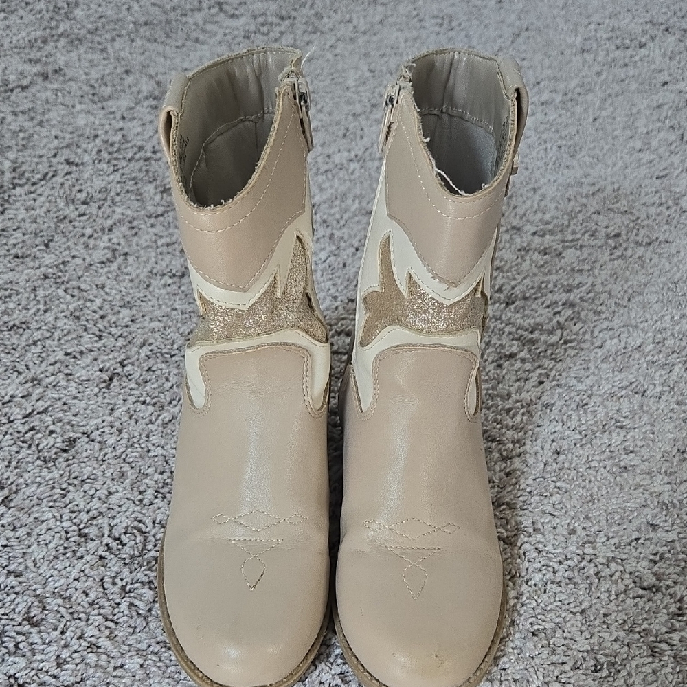 Jessica Simpson Kids Cream and Gold Boots  - ACCEPTING OFFERS